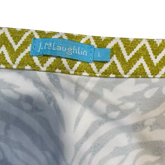 J. McLaughlin Catalina Cloth Dress Women's Size Large Front Keyhole Preppy - Picture 4 of 12